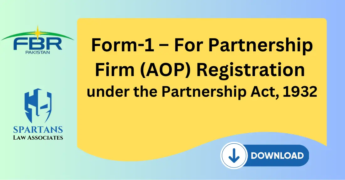 Partnership AOP Registration form